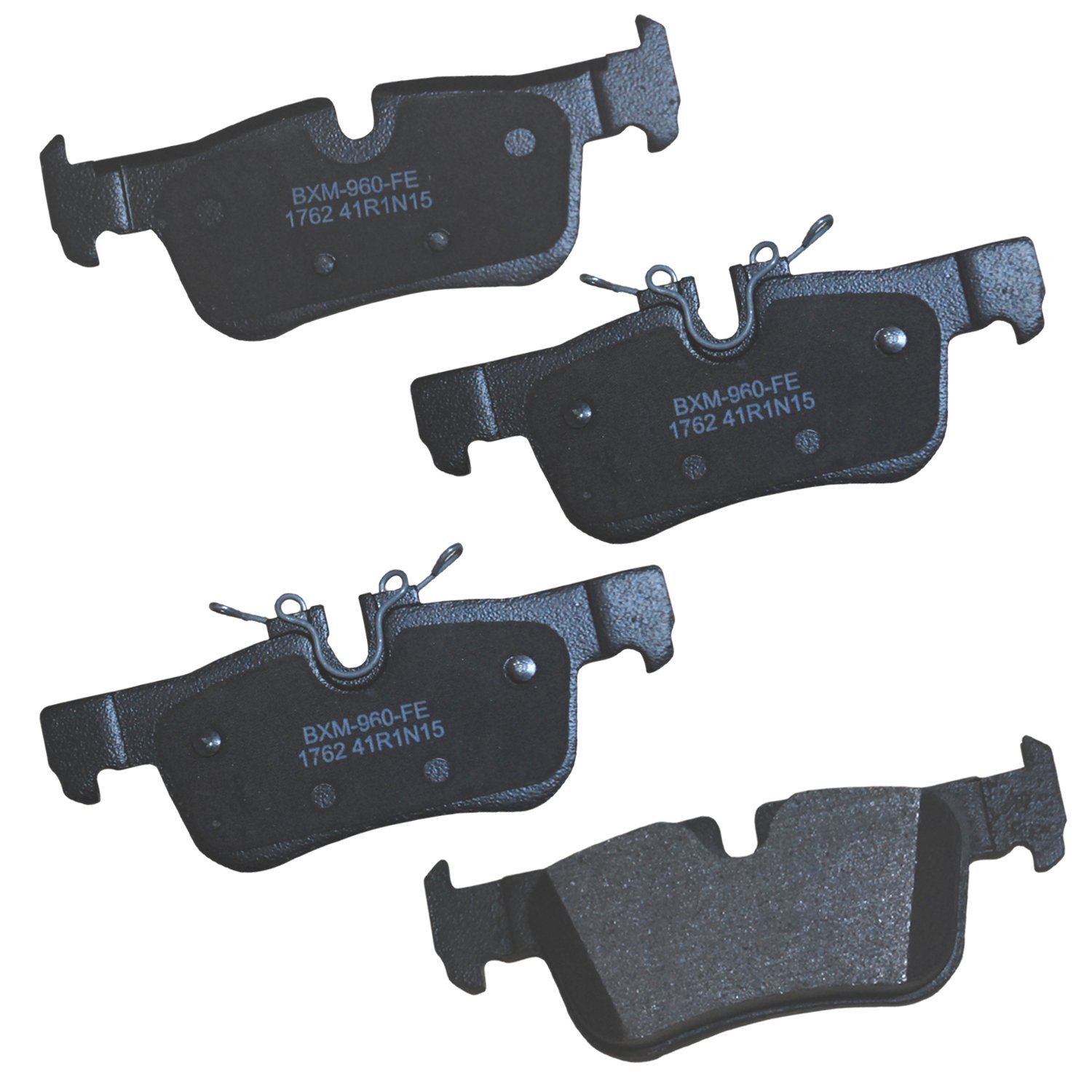 Bendix Premium SBM1762 Semi-Metallic Rear Brake Pads for Select Models BMW 118i, 228i Gran Coupe, xDrive i3, i3s, X1, X2, Mini Cooper, Cooper Clubman,