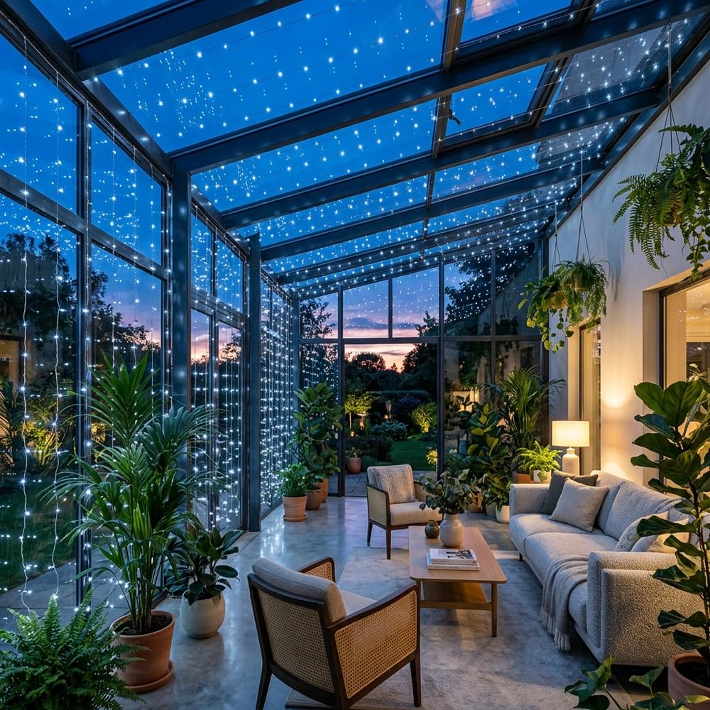 LightsGo Wodoodporne światło siatkowe, 320 diod LED, zimna biel, 3 m x 2 m, łańcuch świetlny, dekoracja do wnętrz/na zewnątrz, Boże Narodzenie, wesele, przyjęcie (zimna biel)