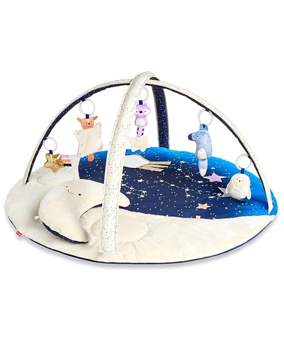 Skip Hop Baby Play Gym, Celestial Dreams, Grey & Baby Bath Tub, 3-Stage Smart Sling Tub, Moby, Grey