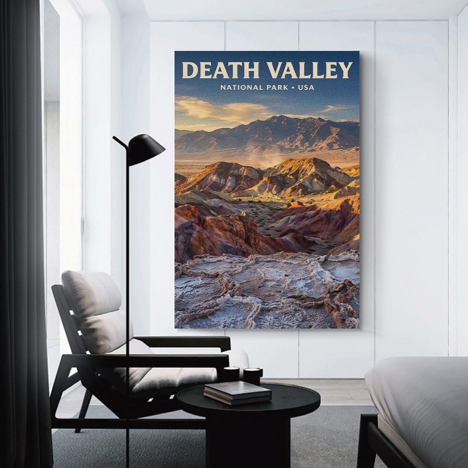 Junmoney Unframe-Style-2 Canvas Wall Picture Death Valley National Park, 20X30inch(50X75cm), For Office, Study Or Home Workspace, Canvas Wall Decor For Creative Rooms