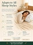 2026 Oreiller de refroidissement Mellow mis à jour, oreillers de sommeil doux en peluche, oreillettes de lit de rechange à double couche, doux & Oreiller Mellow pour sleepers,Grey:18.9 * 29.2 dans