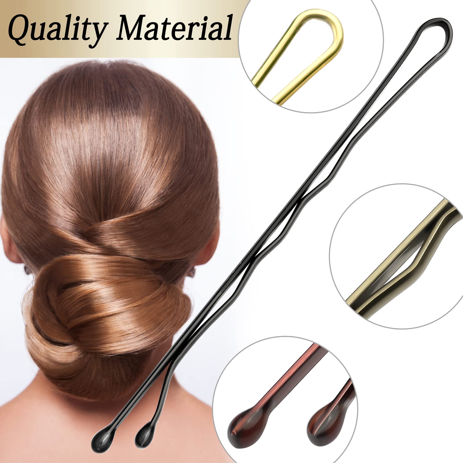 KANPRINCESS Kit de 200 horquillas para el pelo de 2 pulgadas, pinzas para el cabello para mujeres y niñas y peluquería, con caja de almacenamiento transparente (multicolor)