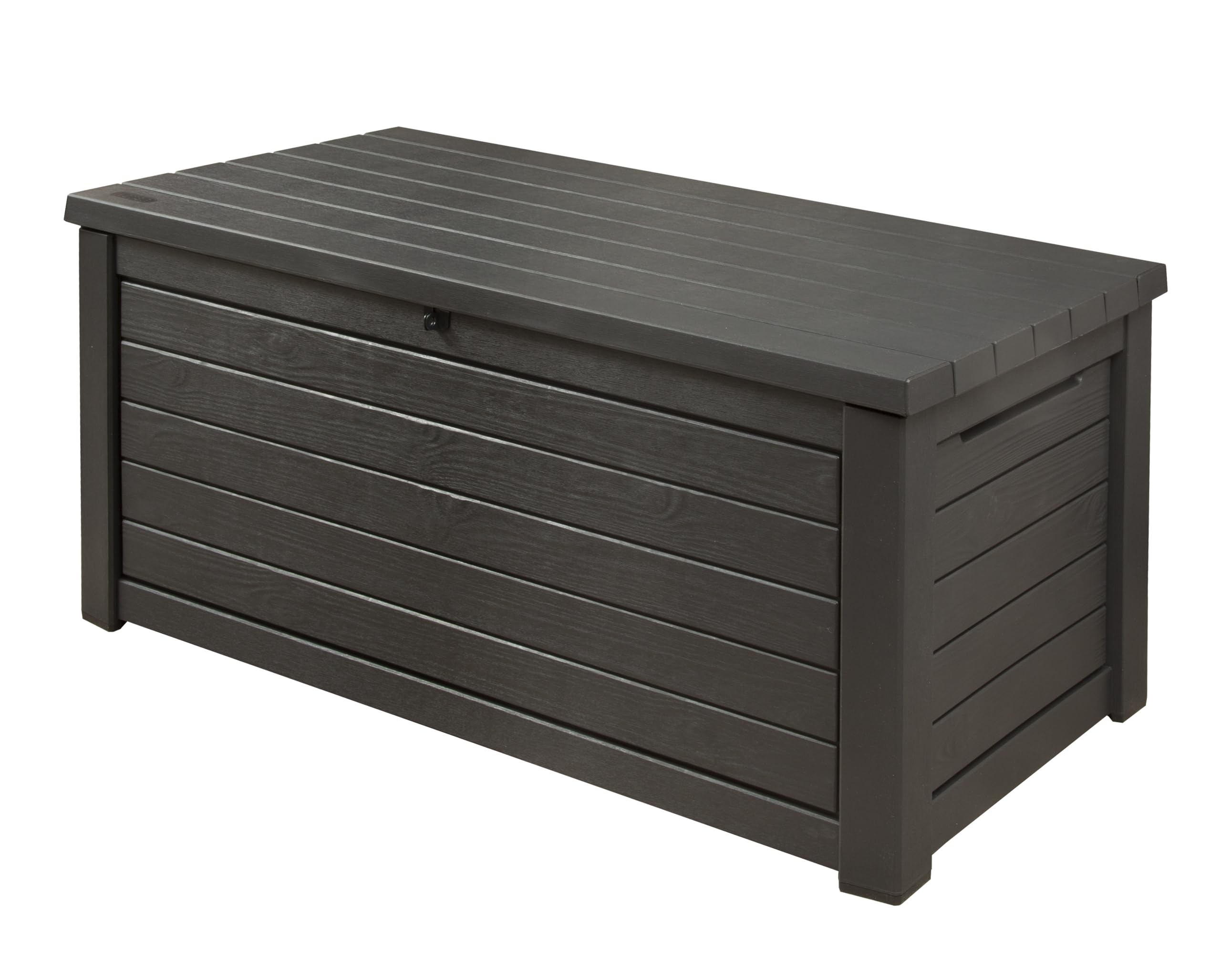 Garden Store Direct Anthracite Rockwood Xl Garden Or Deck Cushion/Storage Box, Huge 630 Litre / 165 Gallon Capacity. Sit On Lid For 2 People. 155 X 72.4 X 69.4Cm Size