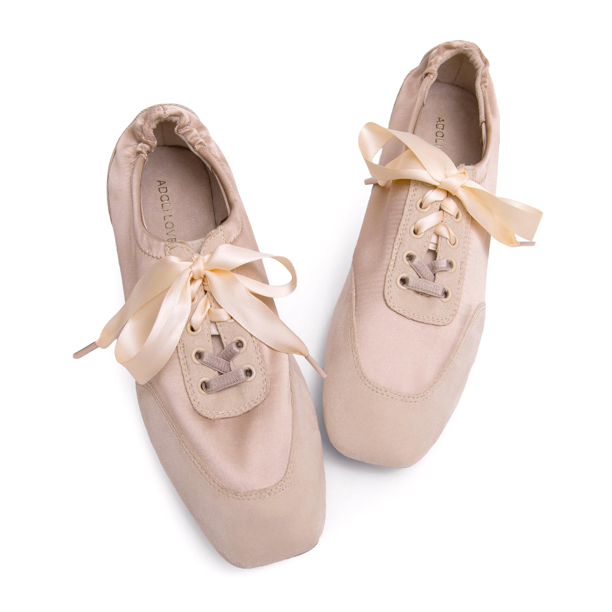Adolilove Square Toe Ballet Sneakers