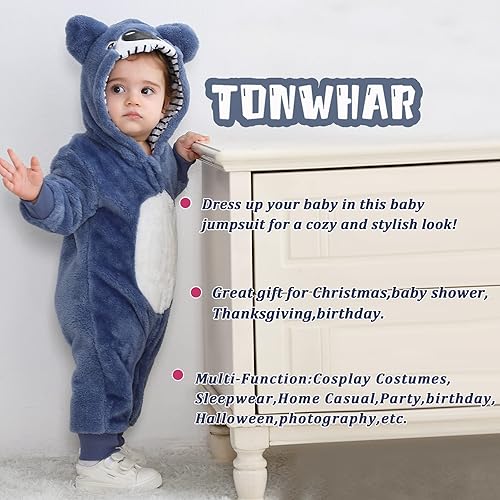 Miniatura 6 de Tonwhar - Mameluco disfraz para bebé de 0 a 3 años, diseño de animales y dibujos animados.