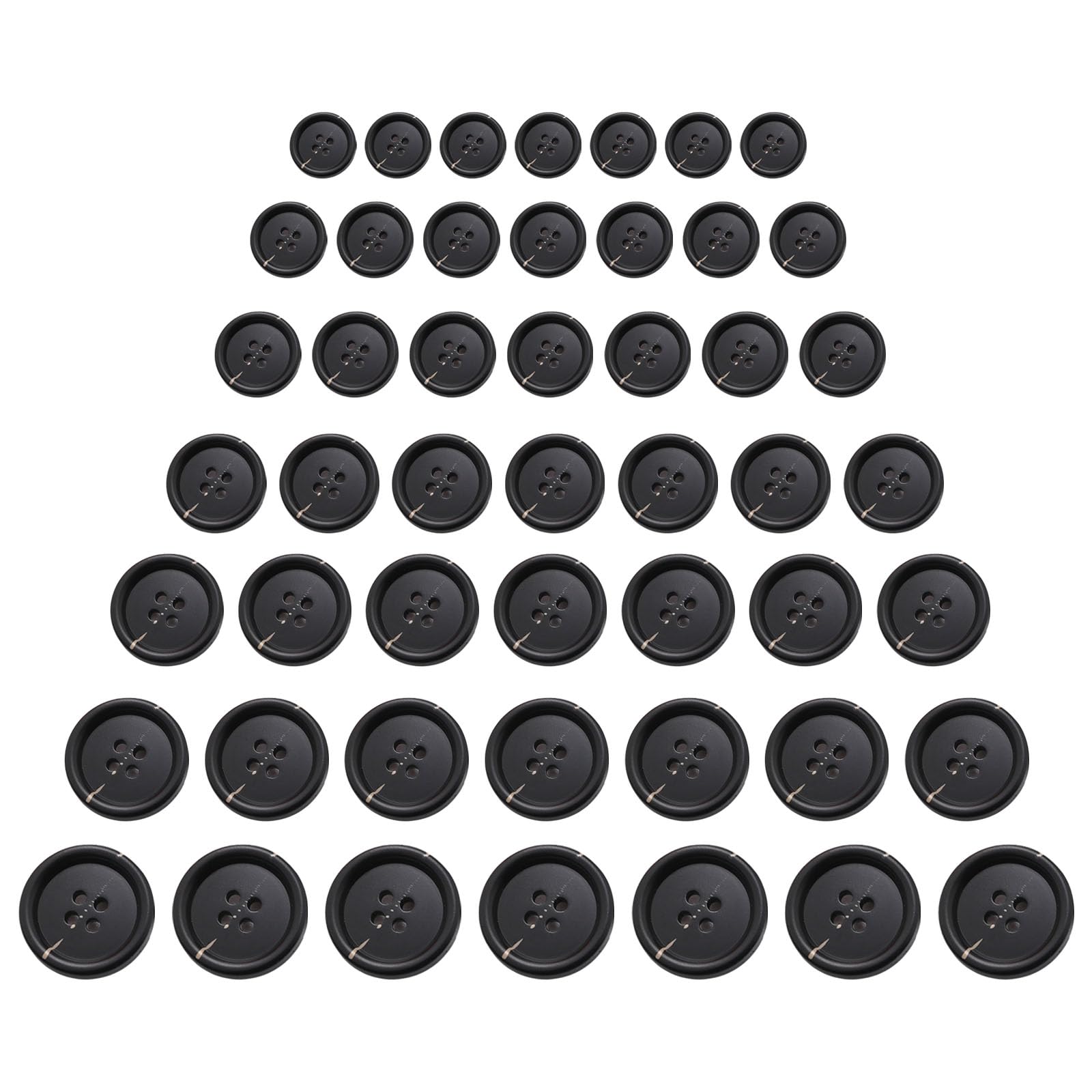 Tsophreniq 70 Pcs Resin Buttons Sewing Buttons Coat Craft Round 4 Holes for Projects