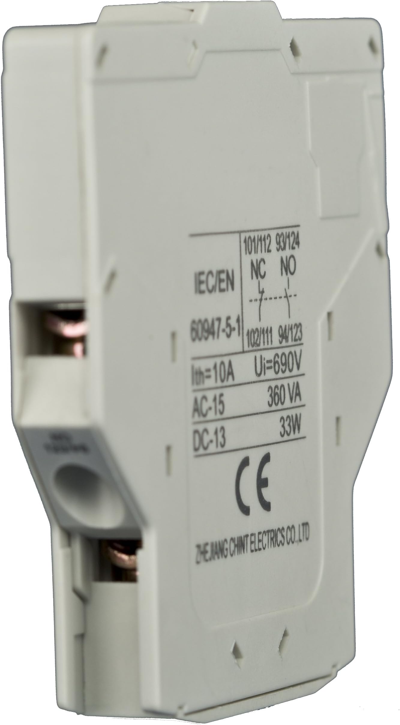 NOARK Electric AXFC11 Auxiliary Contacts for Ex9CK DP Contactor, Side Mounted, Open Coil, 1 NO/1 NC