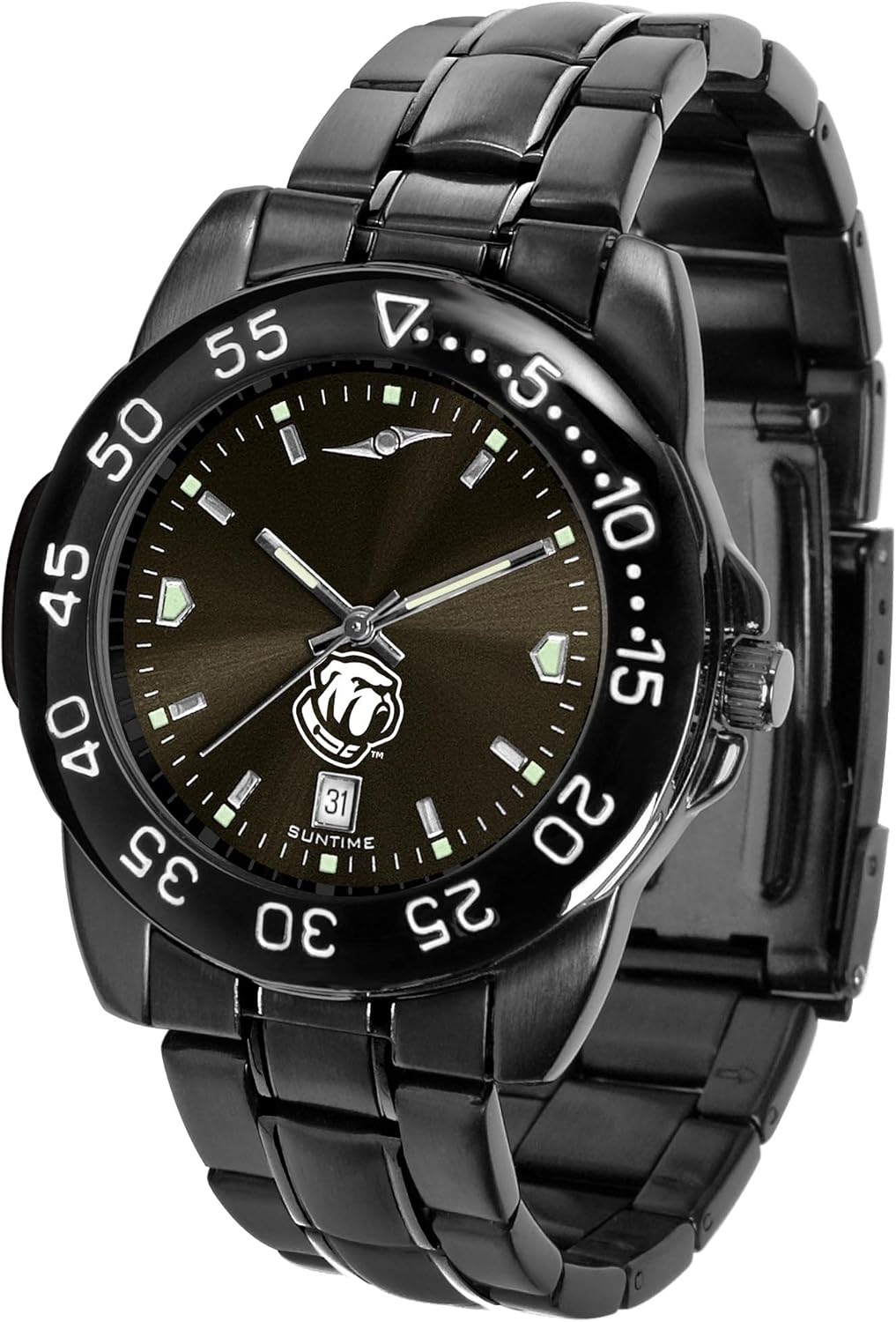 SunTime Men's Fantom Quadrant Collegiate Sport Watch All Black