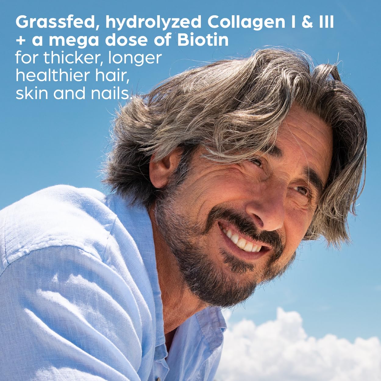 Flip My Life Collagen Peptides + Biotin, Hyaluronic Acid & Vitamin C - For Hair, Skin, Nails - Gut Health/Joint Support - Ageless Beauty Blend Supplement Powder for Men/Women - 9g Protein—26 Servings