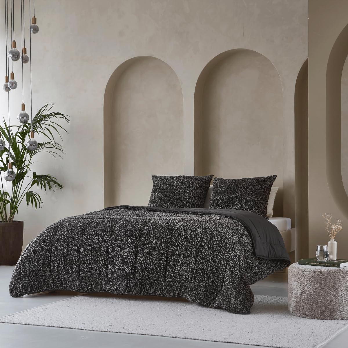 Zelesta Teddybed Duvet 4 Seasons - Teddy Bed Linen Winter Duvet and Summer Duvet Warm Duvet - Washable Duvet Without Cover - Anti-Allergenic Quilt - Fluffy Duvet