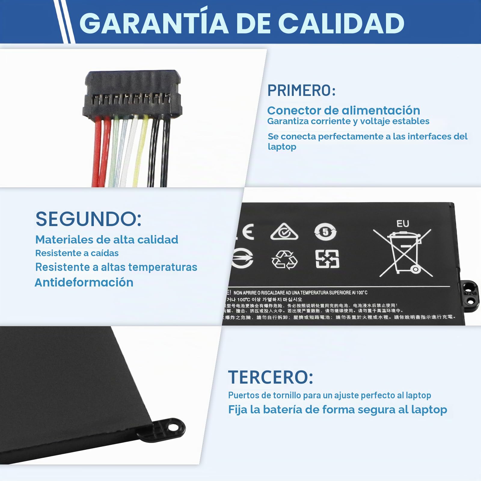 L16C2PB2 - Batería para Lenovo Ideapad 320-15ABR/15IAP/15IKB/15ISK/17IKB 130-14AST/14IKB S145-15AST/15IWL/15IIL/14IIL/14IWL 330-15IKB 520-1 5IKB V320-17IKB V145-15AST V14-IWL V15-ADA 17M2PB7
