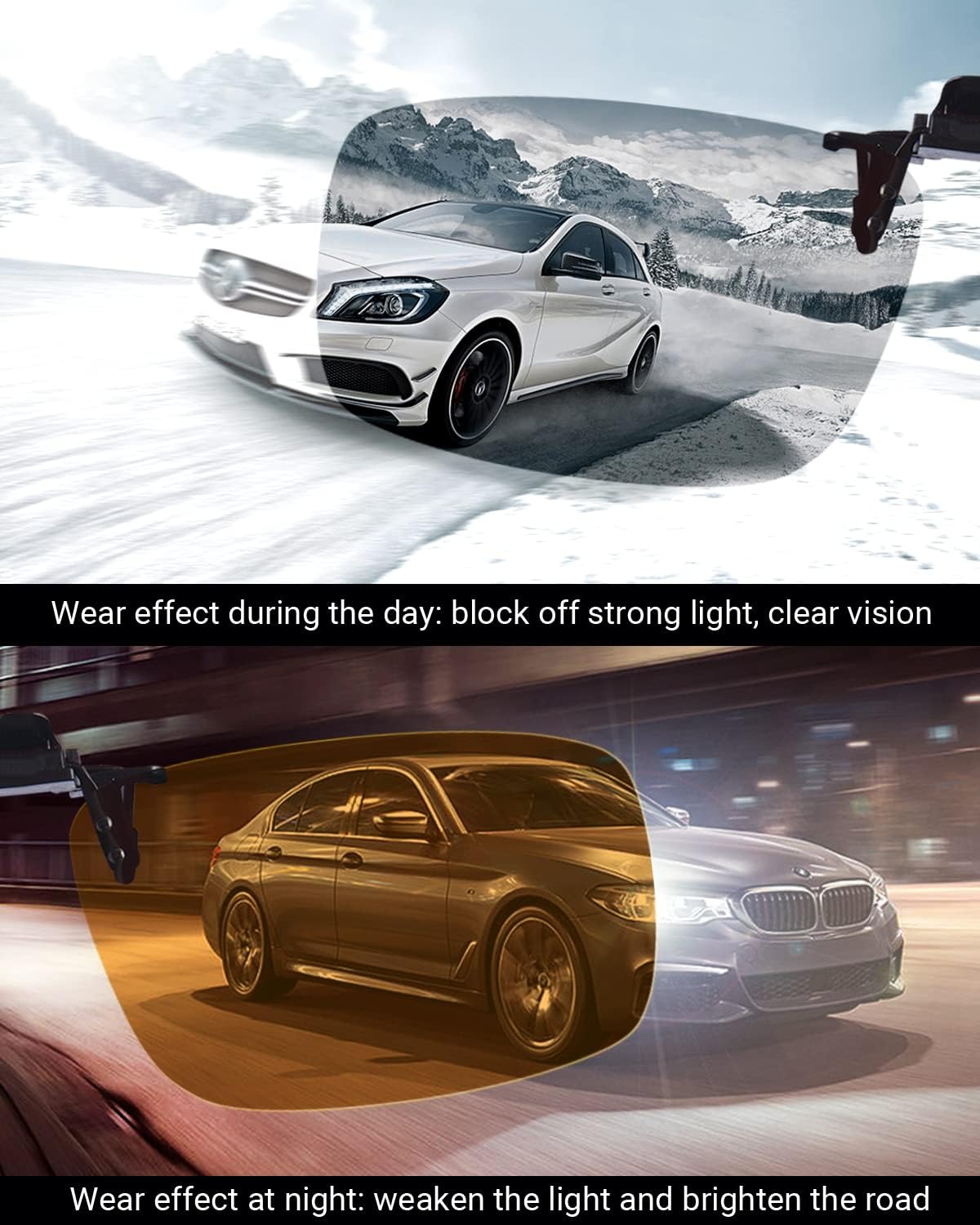 TERAISE Polarized Clip on Sunglasses Over Prescription Glasses Anti-Glare UV400 for Men Women Driving Travelling Outdoor - Image 7