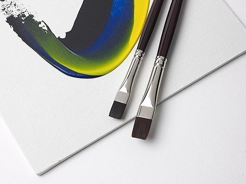 Miniatura 3 de Winsor & Newton Galeria - Juego de pinceles acrílicos, mango largo, paquete de 5