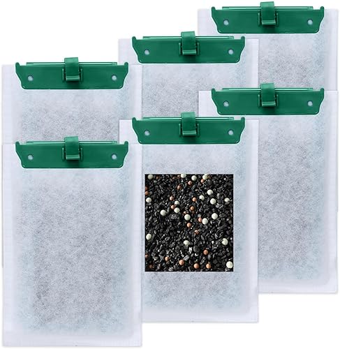 Cartuchos de filtro de repuesto grandes, mejorados con piedra Maifan y zeolita, compatible con Whisper Bio-Bag para Whisper 20i/40i, IQ20/30/45/60,