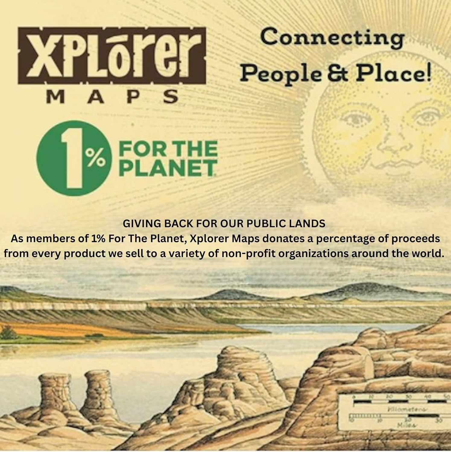 Xplorer Maps Canvas Tote Bag with Handles, Cloth Grocery Shopping Bag, Reusable & Eco-friendly Bag, 100% Cotton, Washable - Image 4