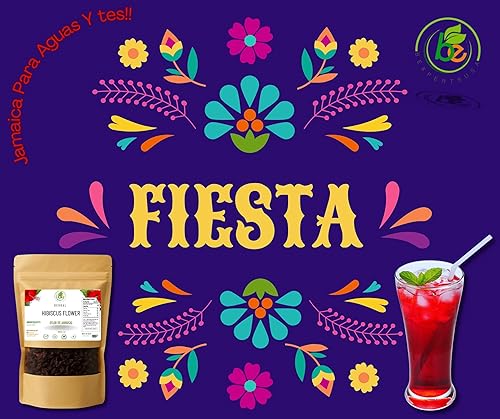 Miniatura 9 de Jamaica Flor - Té de hibisco de hojas sueltas 100% natural - 16 onzas (1 libra) - Pétalos de flores de hibisco secos - Sin cafeína - Rico en