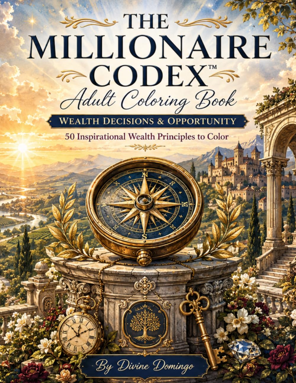 THE MILLIONAIRE CODEX Adult Coloring Book: Wealth Decisions & Opportunity