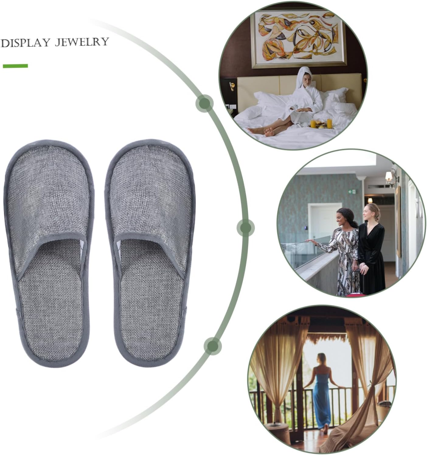 10pairs Hotel Shoes Washable House Slippers for Guests Bulk Comfy Slippers Unisex One-off Easy Carry