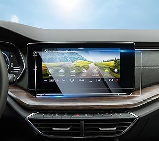 SHAOHAO Compatible with Skoda Octavia 4 MK4 NX 2020-2024 Car Navigation Screen Protector 10 Inch GPS Transparent Protective Film, Scratch-Resistant 9H Anti-Fingerprint Tempered Glass Skoda Octavia