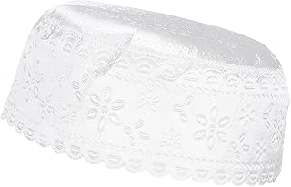 Isalamic Skull Cap, Stickerei Islam Kufi Headware Islam Takke Praying Beanie Kofia Topi Hut für Familien für den Innenbere...