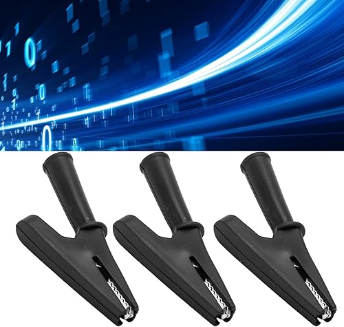 Miniatura 3 de 10 pinzas de prueba eléctricas, abrazadera de carga de potencia, abrazadera de prueba eléctrica de 20 A, corriente nominal de 0.394 in, abrazadera