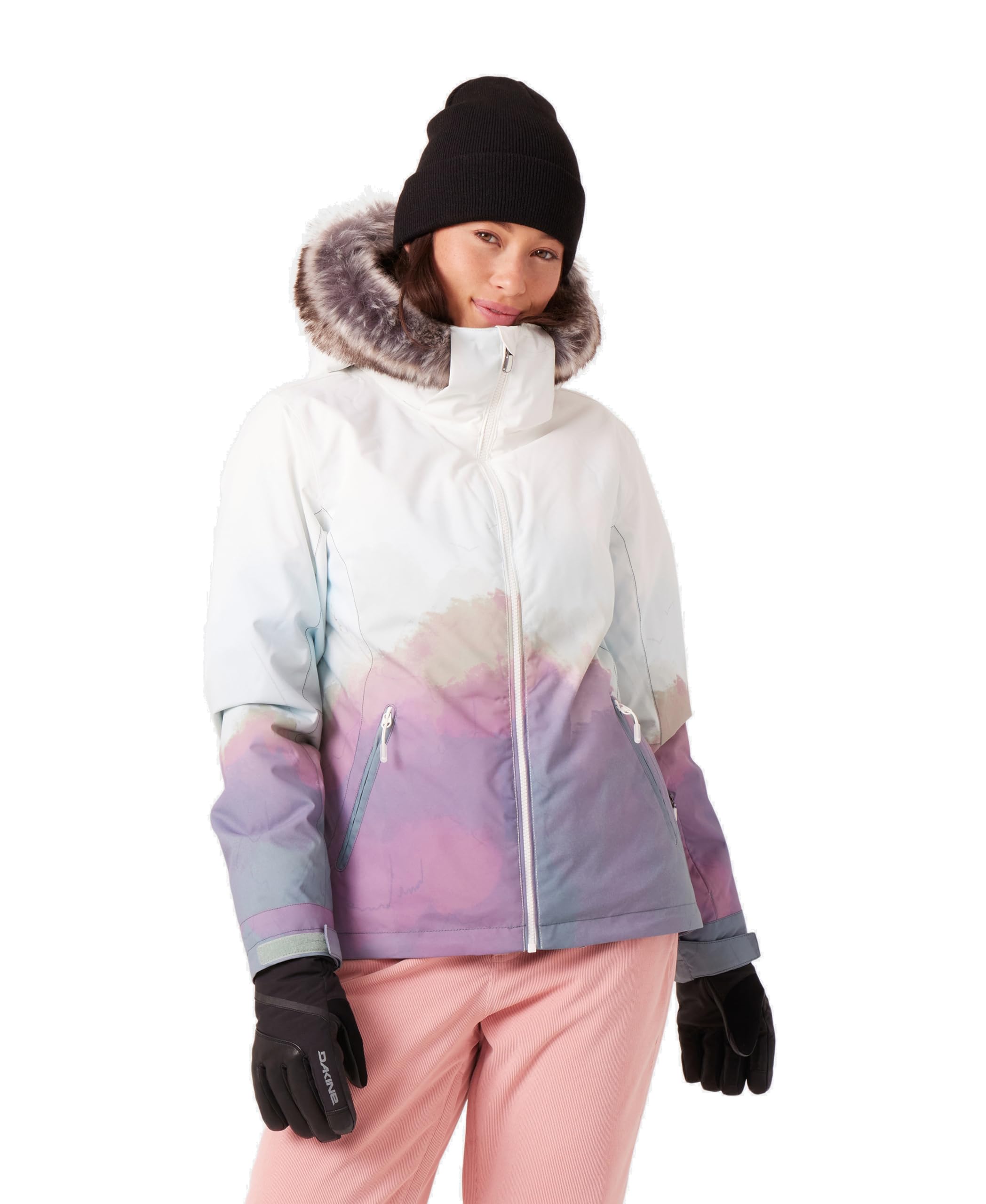 Roxy Juniors Jet Ski Printed Slim Fit Snow Jacket