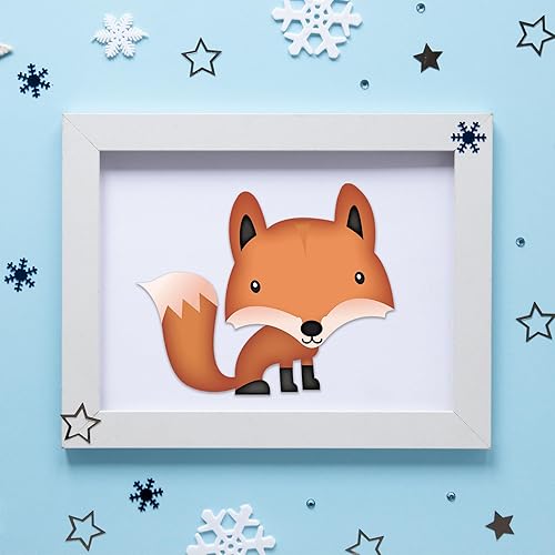 Miniatura 8 de Recortes de animales del bosque, 36 unidades, decoraciones de baby shower, recortes de criaturas grandes del bosque para temas de otoño o baby shower