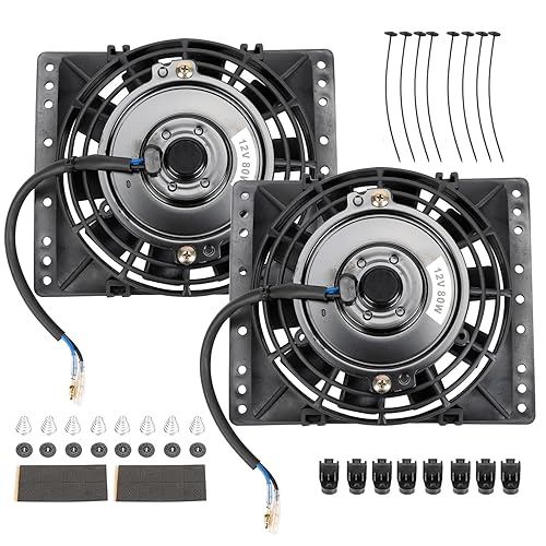 6 Inch Slim Push Pull Electric Cooling Fan 650CFM Radiator