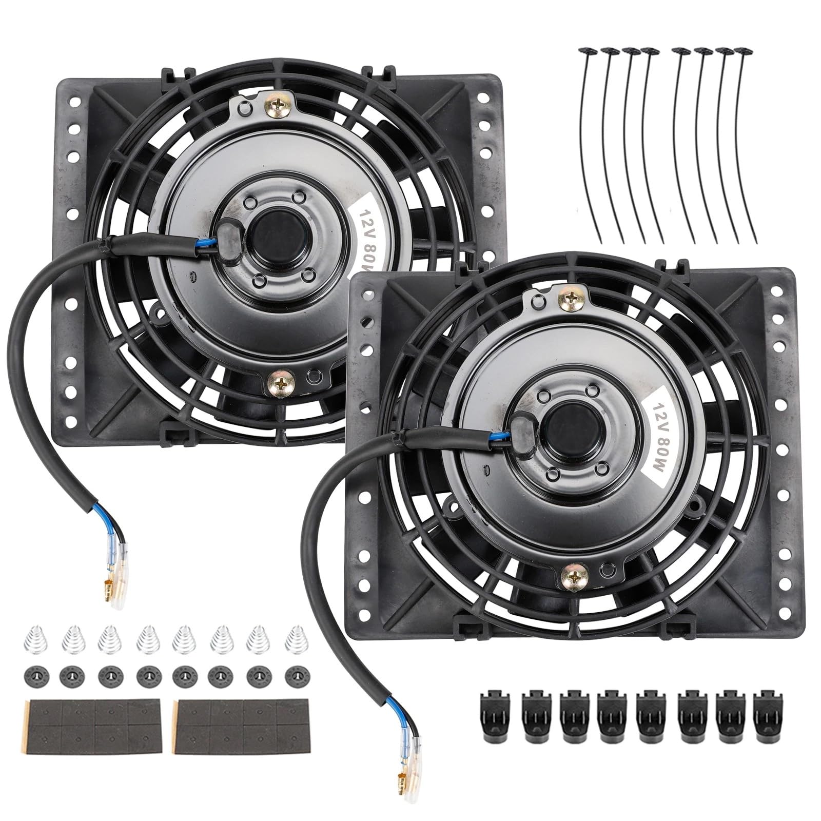 Snapklik.com : 6 Inch Slim Push Pull Electric Cooling Fan 650CFM ...