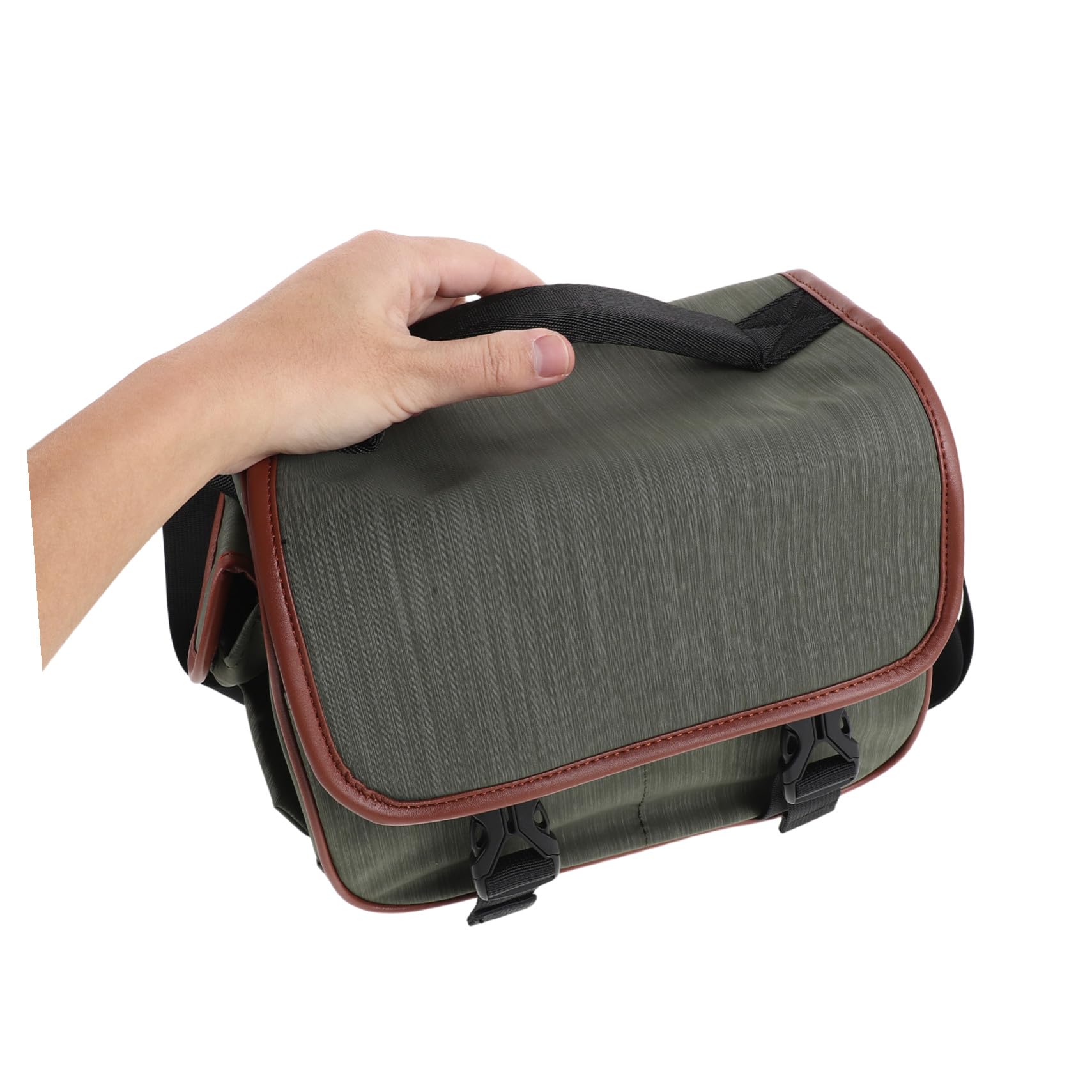 PLAFOPE Borsa per Fotocamera Dslr e Mirrorless in Nylon, Compatta | Tracolla e Maniglia, Scomparti Interni Scientifici, per Viaggio e Outdoor, Accesso Rapido e Protezione Completa
