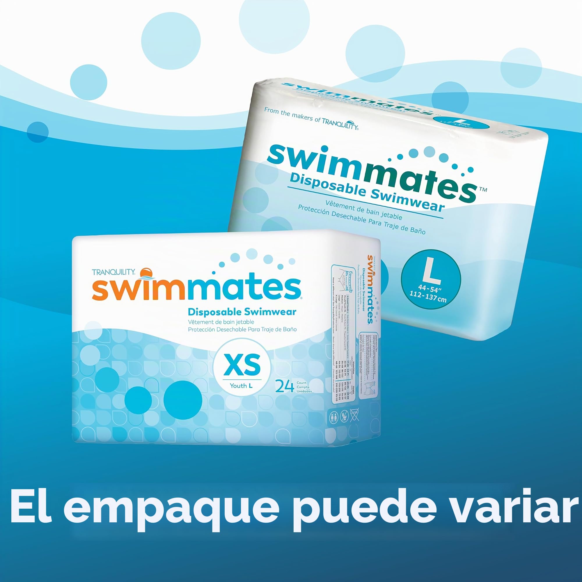 Swimmates Disposable Adult Swim Diapers, Medium, 20 by Swimmates