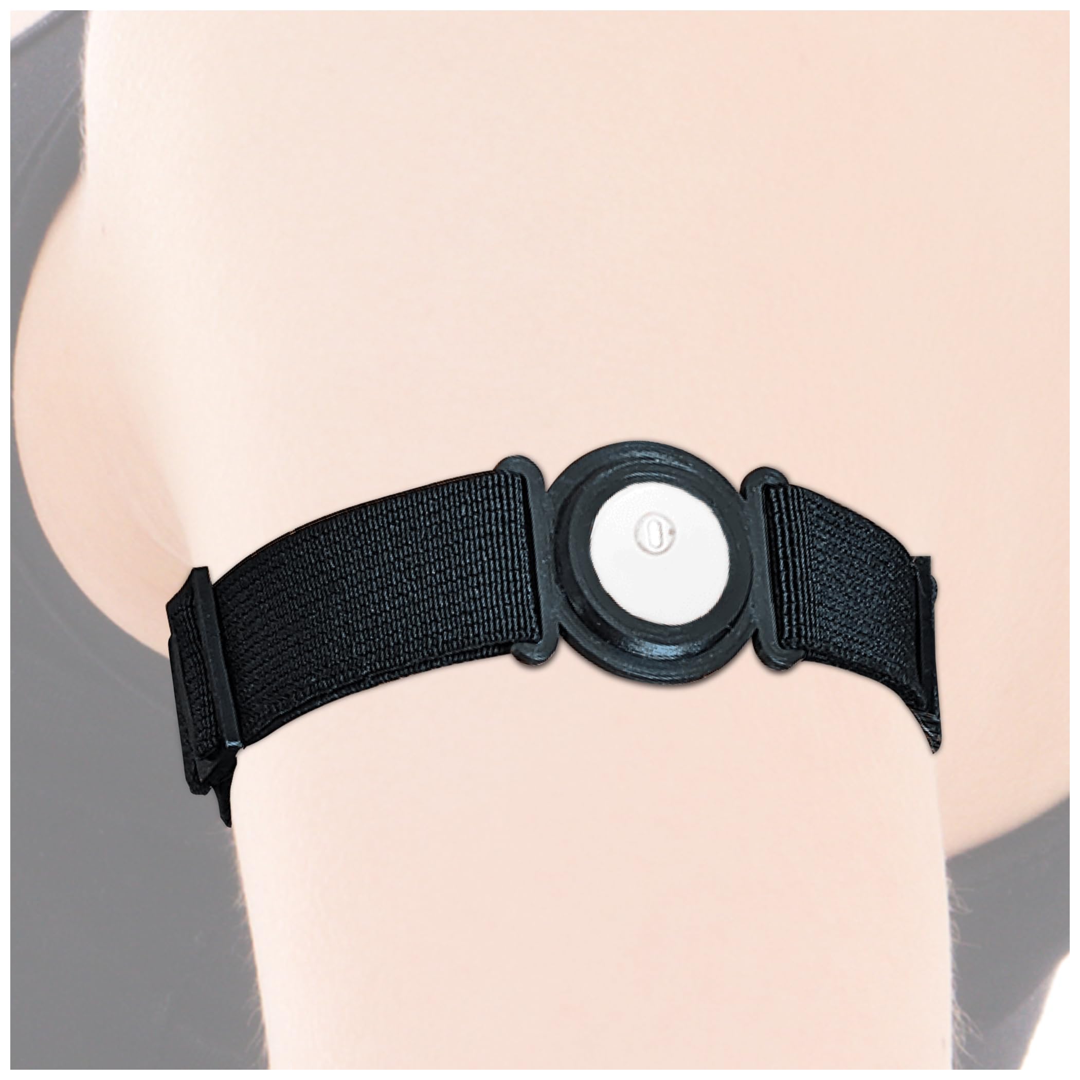 DiaBrothers Banda de fijación para Sensor Freestyle Libre 3, Resistente al Agua y Flexible, Agarre Seguro y protección, Pulsera Ajustable, Soporte: Negro, Pulsera: Negro, tamaño: S (15-25 cm)