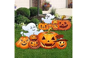Cute Halloween Decorations Outside: Ghost Pumpkin Decor Yard Stake