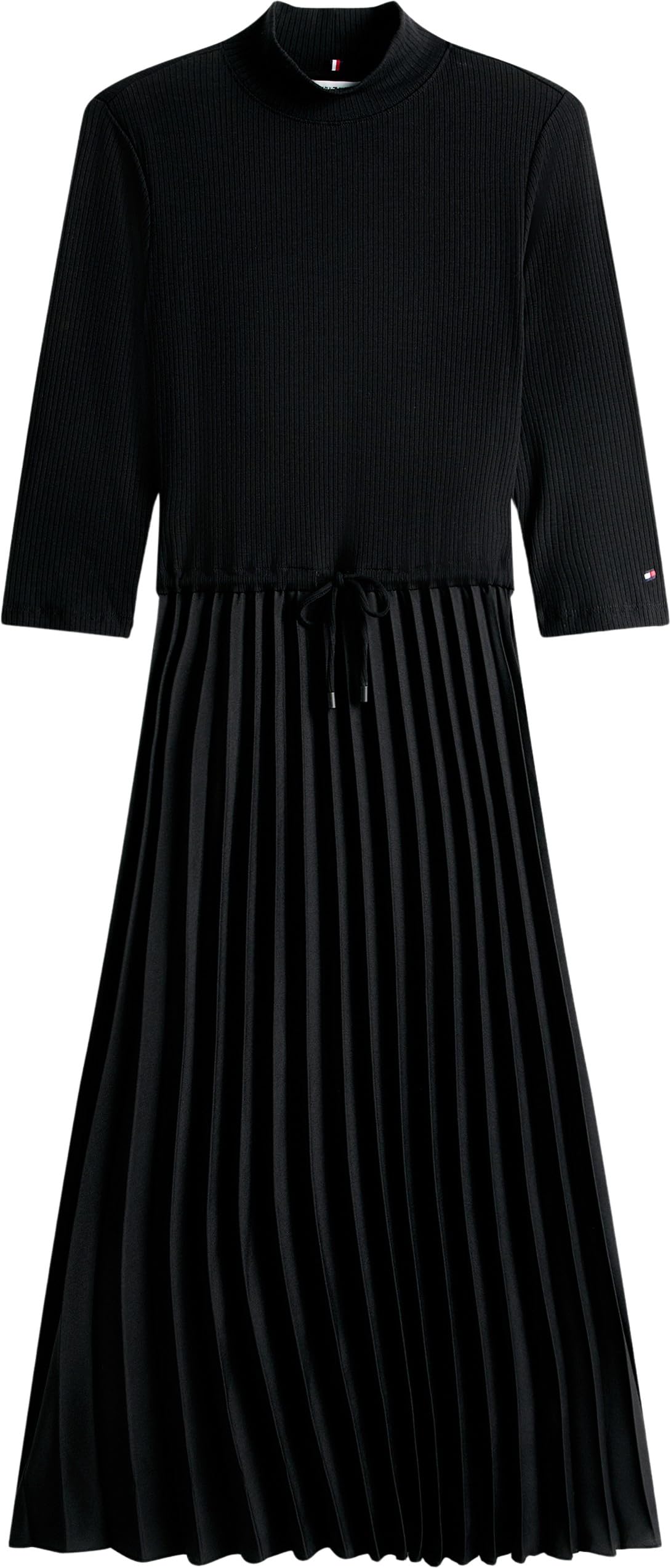 Tommy Hilfiger Sukienka rozkloszowana Kobiety Slim 5x2 Rib Mix Midi Drs Ww0ww46138