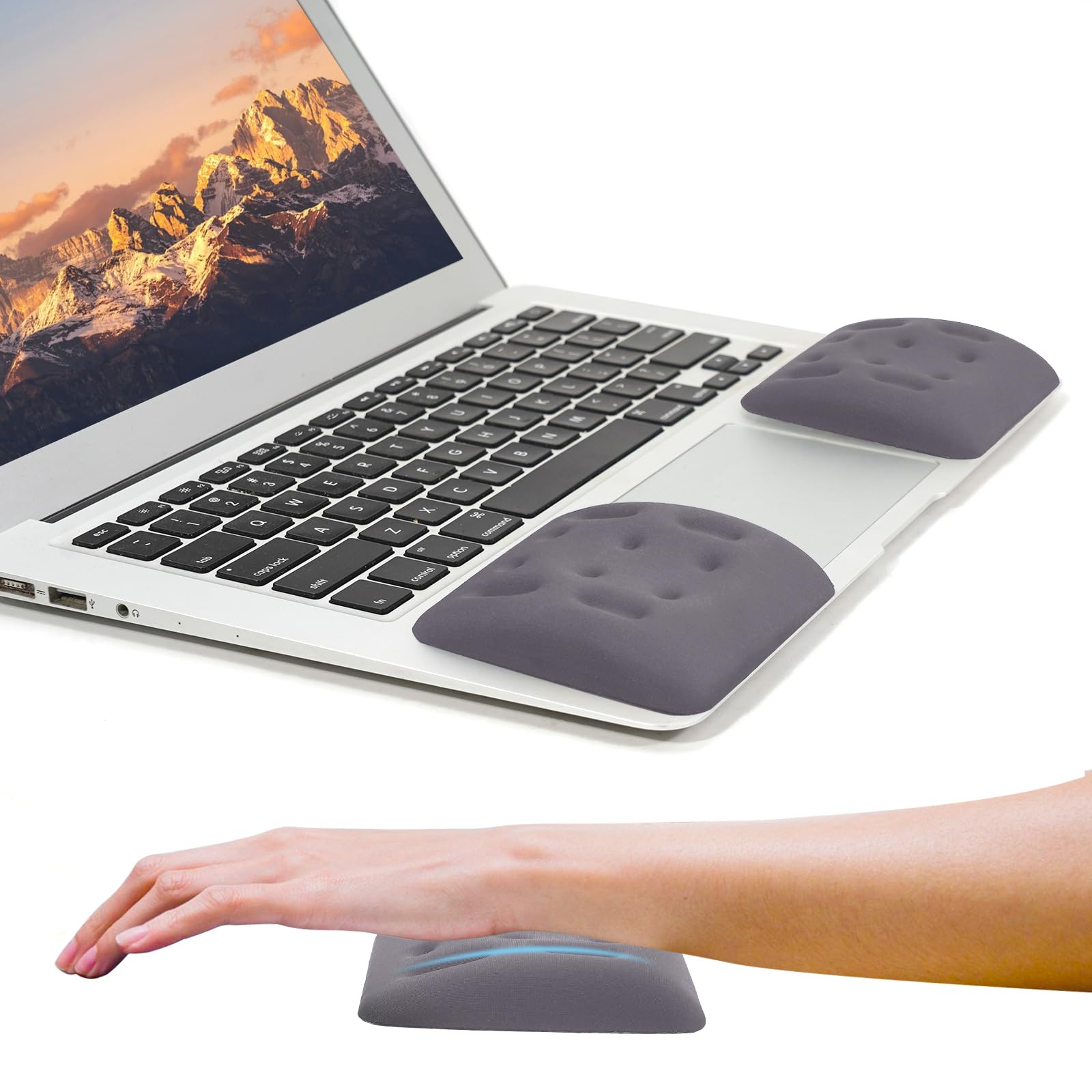 Amazon.co.jp：ノートパソコン用キーボードリストレスト、人間工学に基づいたノートパソコンの手首サポート、キーボードとマウス用のメモリーフォーム  ノートパソコンリストレスト、手首の痛みと手根管の緩和(グレー): パソコン・周辺機器 LTC キーボードリストレスト ...