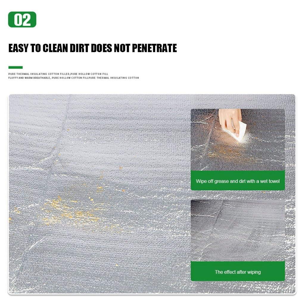 Doble Cara Papel de Aluminio Esterilla de Picnic Ultraligero Aislante Almohadilla para Dormir Impermeable Esterilla de Camping Huella de Tienda para Senderismo al Aire Libre (Size : 120 * 200cm)