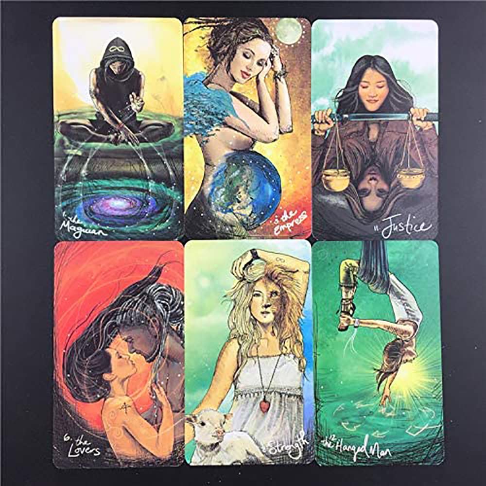 Rolhaa Tarot Cards Light Seer's Oracle 78 Card Deck for Family Deck