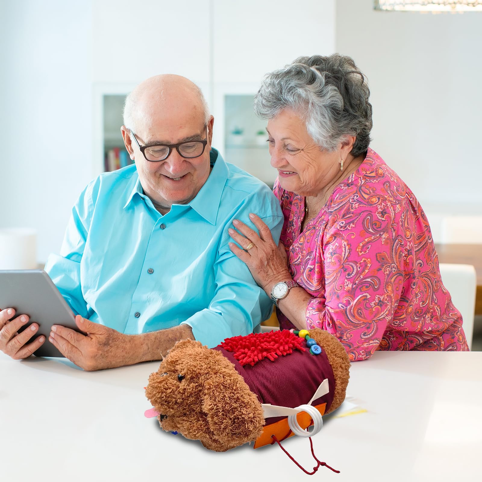 Coperta per Chi Soffre di Demenza, Giochi per Anziani con Alzheimer Autismo Giocattolo Sensoriale per Chi Soffre di Demenza Coperta Sensoriale Alzheimer Demenza Asperger Ansia Autismo