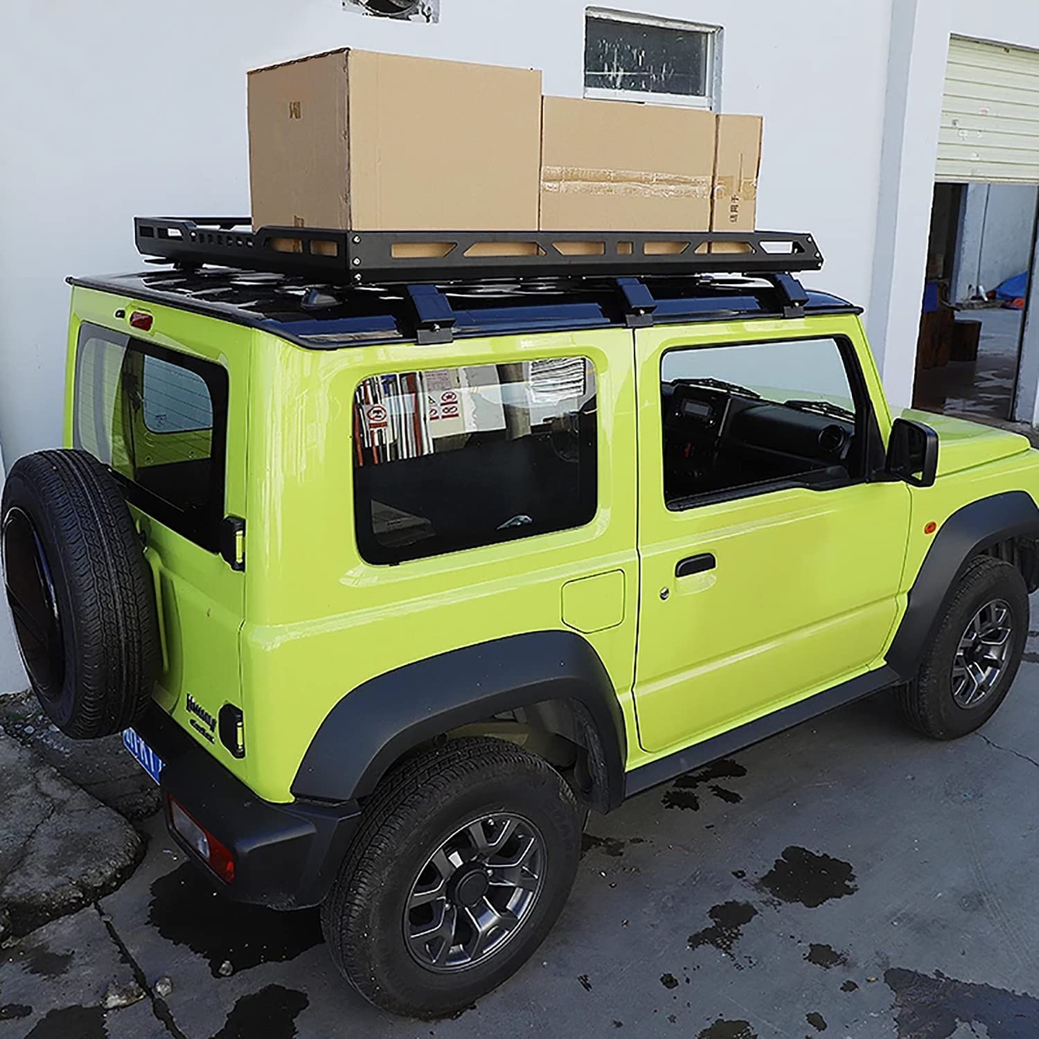 HEYCE Accesorios para Techo de Coche, portaequipajes para Suzuki Jimny 2019 2020, Bastidores de Almacenamiento de Aluminio Portaequipajes Portaequipajes de Transporte Accesorios para automóviles