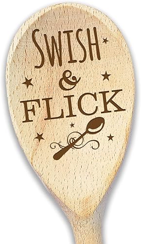 Miniatura 3 de Wizards Kitchen Spoon Wizard Inspired Wooden Spoons Set Engraved Swish and Flick Witch Gifts Ideas Magic Gifts Wizard Themed Birthday Gift (3 SPOONS