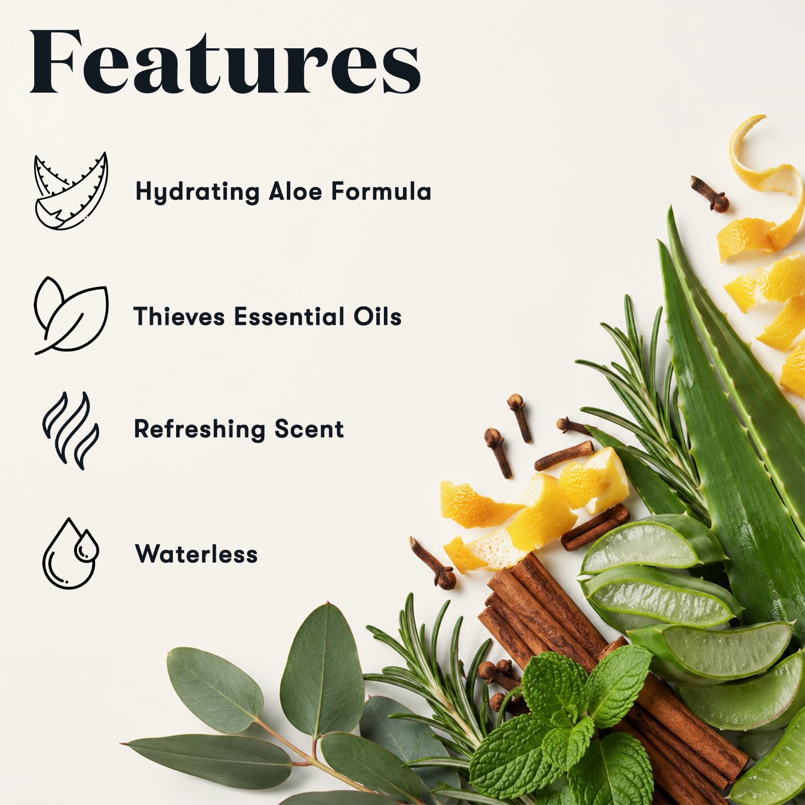 Young Living Thieves Waterless Hand Sanitizer 1 oz x 6 Pack | Quick-Drying Gel with Aloe & Essential Oils | Refreshing Botanical Scent | Travel Size Hand Sanitizer for Home Work Car & On-the- product thumbnail 6