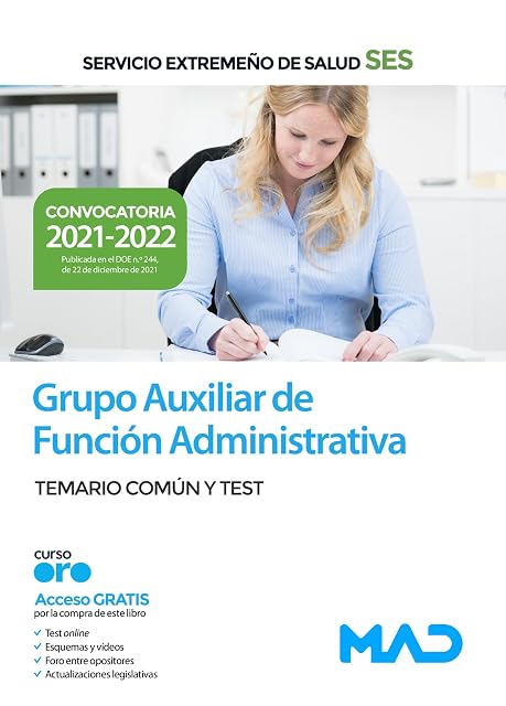 Portada de Aux administrativo ses temario comun y test