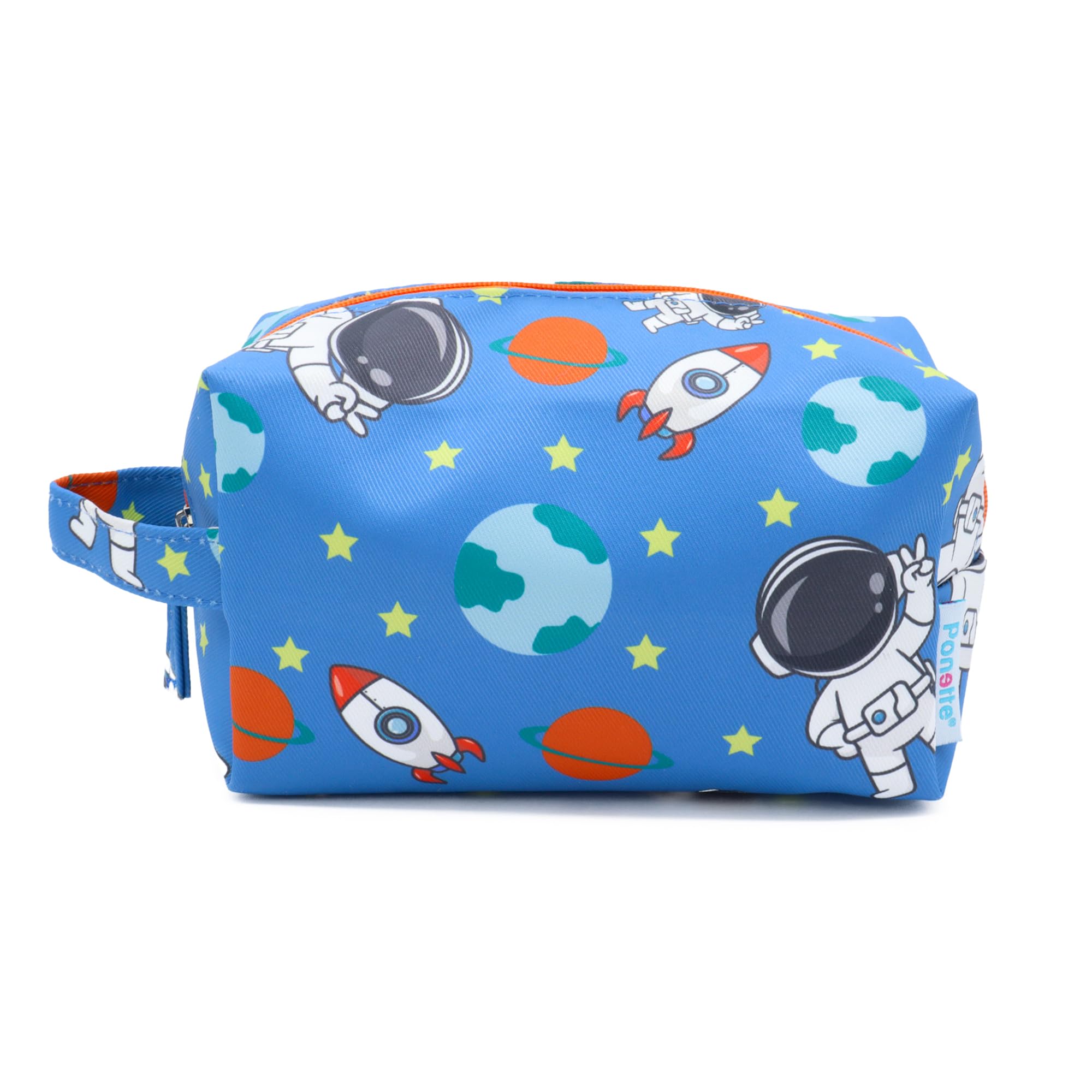 PONETTE - Neceser Infantil en Tejido Violeta con Estampado de Princesas, Unicornios, Arcoíris, Estrellas y Flores, Niño, Niña, Viaje, Estuche, Bolsa, Piscina, Colegio, Campamento, Marca Española — view 5