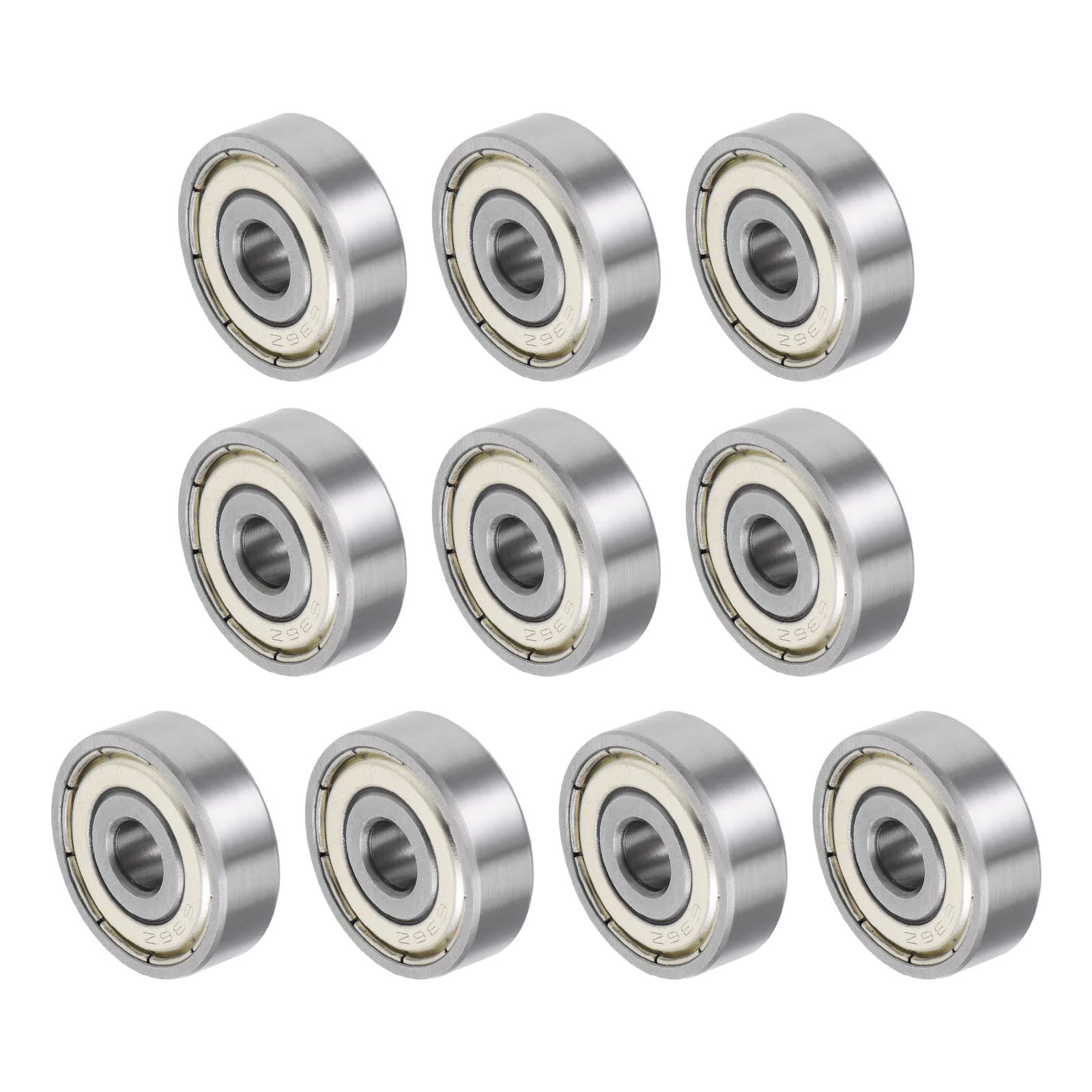 QUARKZMAN 636ZZ 6x22x7mm Łożyska kulkowe x 10szt Stal węglowa do maszyn i narzędzi, [Podwójne opancerzone]