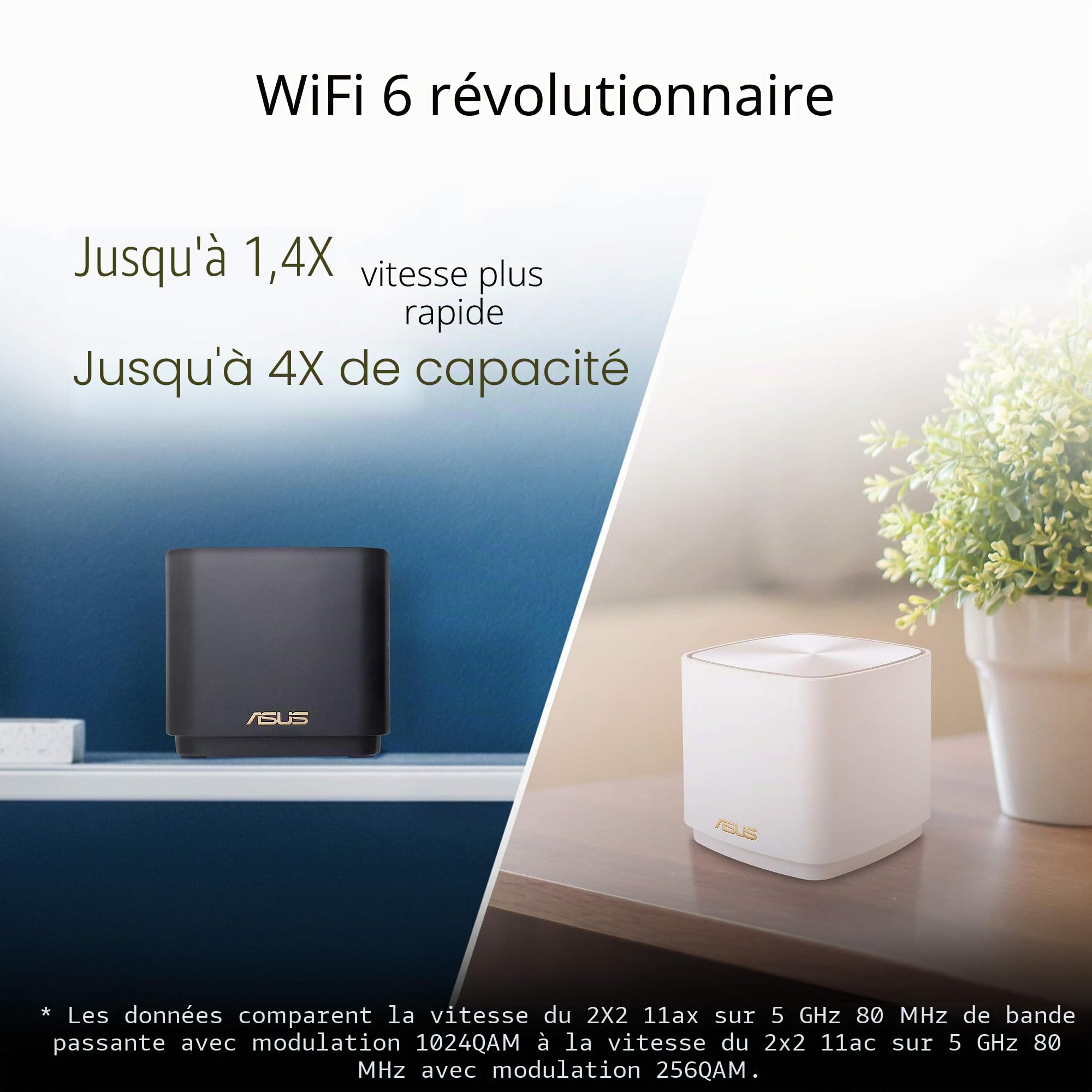 Asus - Routeur ZenWiFi Plus XD4 Blanc x3
