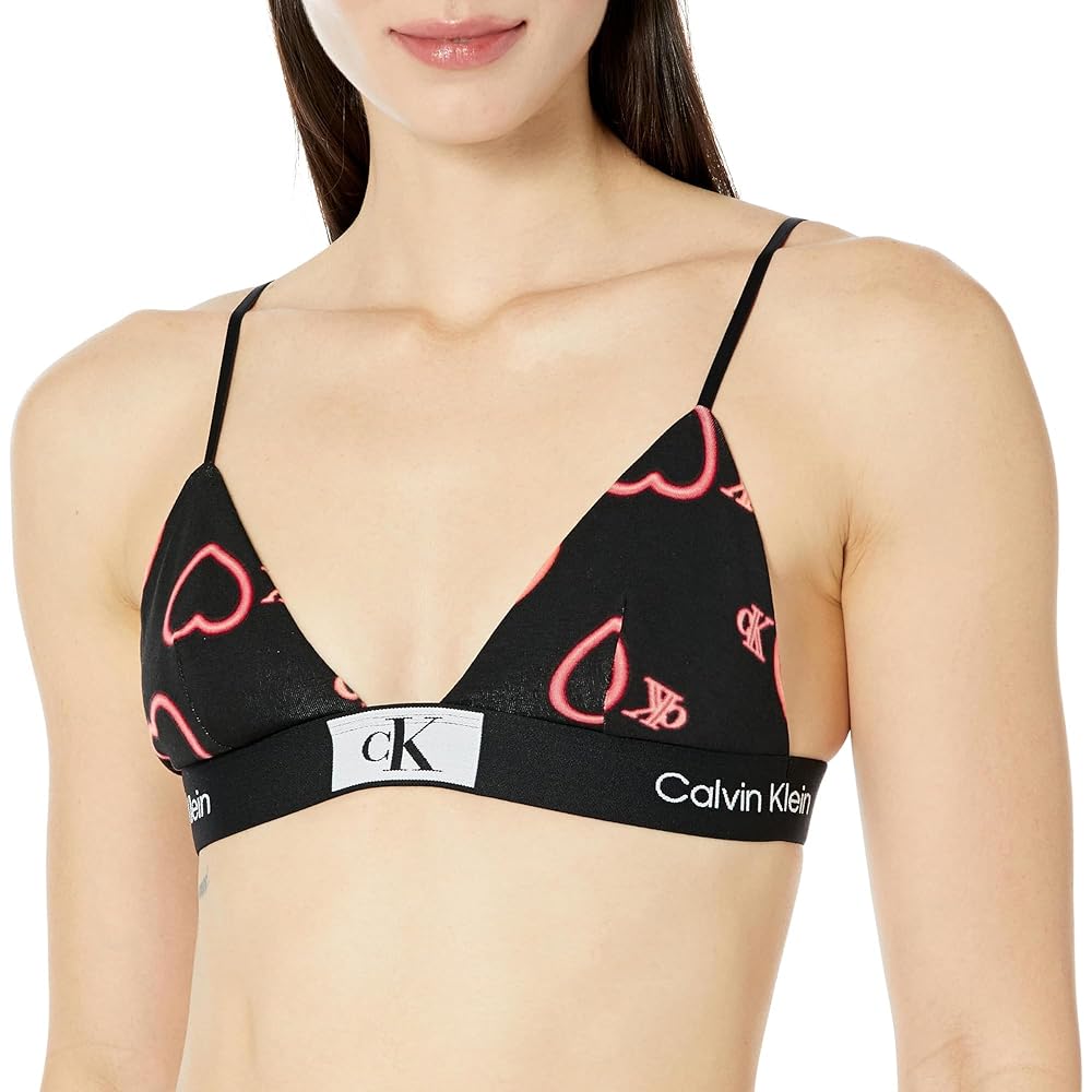 関税込み【 Jeans】Underwear CK96 Bralette Calvin Klein Women's 1996 Cotton Unlined Triangle Bralette