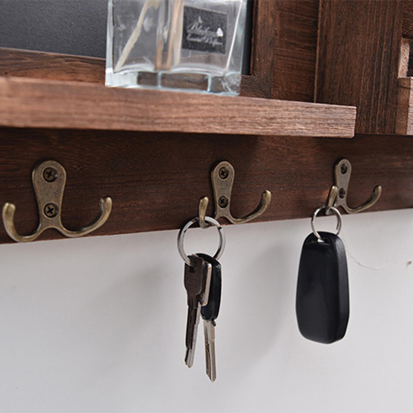 Stojak na klucze w stylu vintage, stylowy organizer na klucze, do montażu na ścianie, prosty organizer do domu, elegancki stojak na klucze, aby utrzymać swoje klucze i dostępność