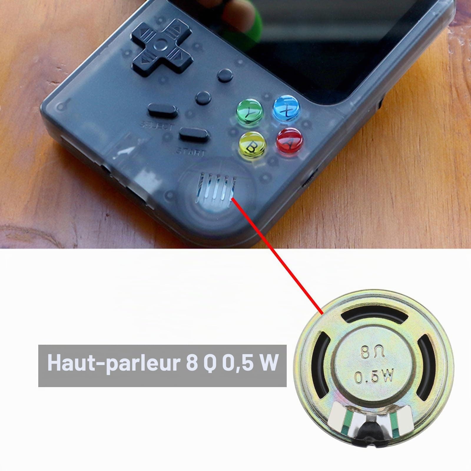 The Lord of the Tools Lot de 5pcs Haut-parleurs Intérieurs Remplacement Compatible avec Nintendo Game Boy Color/Advance GBA/GBC 23 Mm 8 Ohms 0,5 W pour Console de Jeu