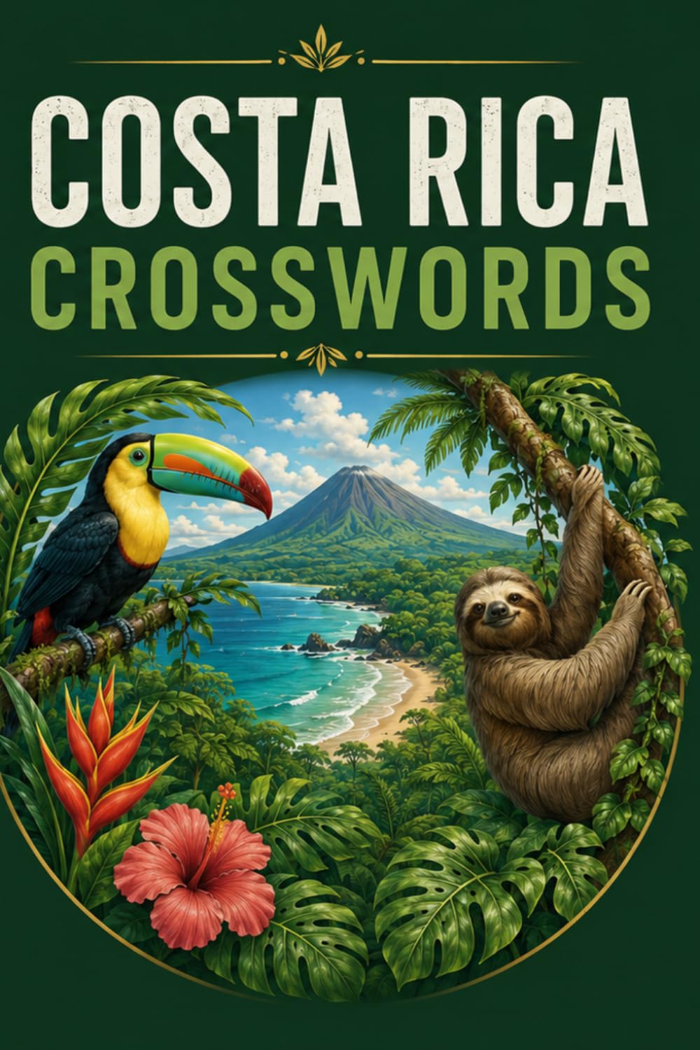 COSTA RICA CROSSWORDS: 60 Crossword Puzzles: 6x9 Inches, 120 Pages | 60 word search Puzzles | Solutions Included|