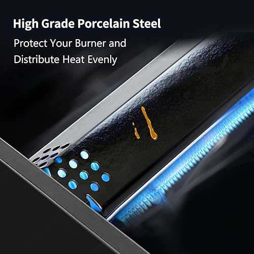 Miniatura 5 de Barbqtime Piezas de repuesto de placas de calor para parrilla Nexgrill, tiendas de campaña de calor de acero porcelánico para parrilla de gas Home